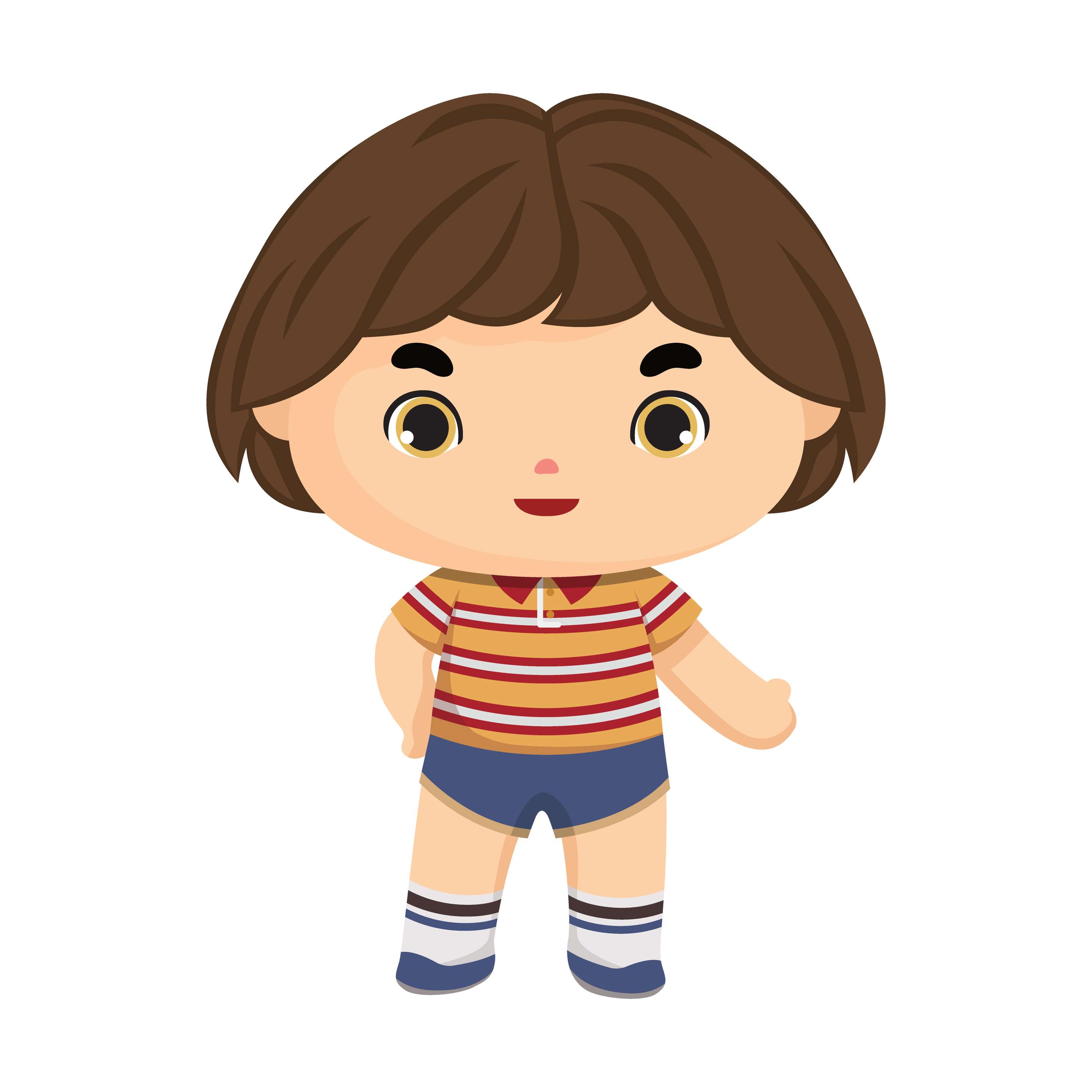 Menino Cartoon Com Roupa Colorida Personagens Png Grátis Para Baixar