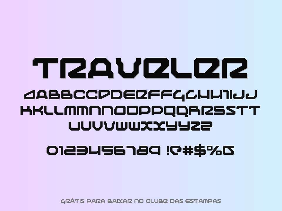 Fonte Traveler Grátis Para Baixar