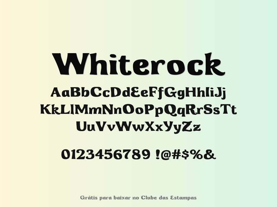 Fonte Whiterock Grátis Para Baixar
