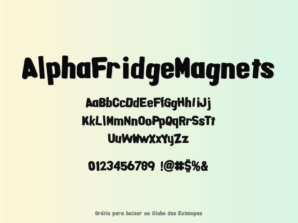 Fonte Alphafridgemagnets Grátis Para Baixar