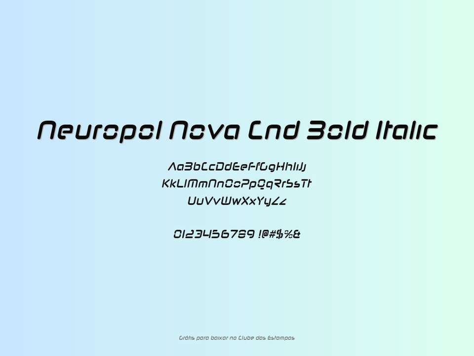 Fonte Neuropol Nova Cnd Bold Italic Grátis Para Baixar