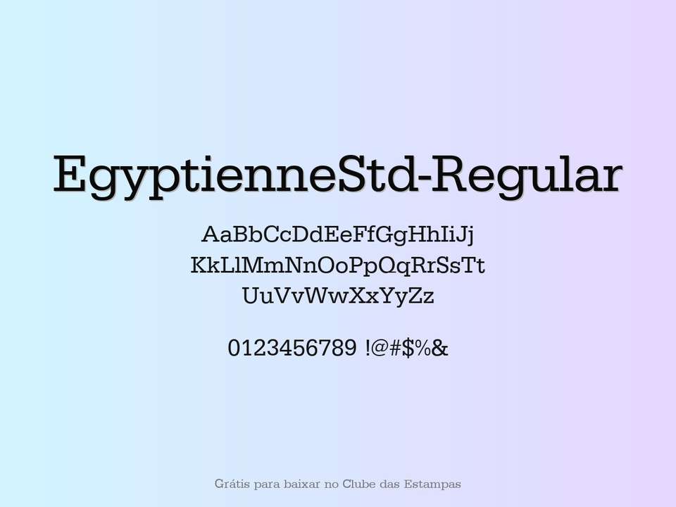 Fonte Egyptiennestd Regular Grátis Para Baixar