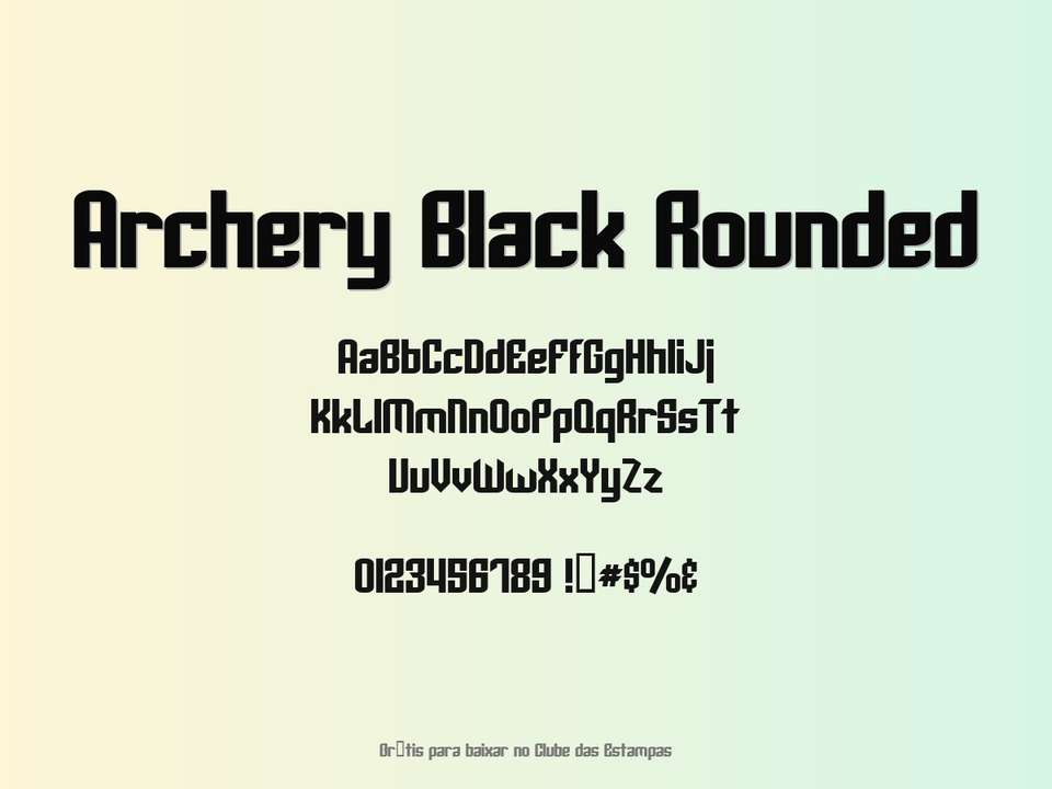 Fonte Archery Black Rounded Grátis Para Baixar