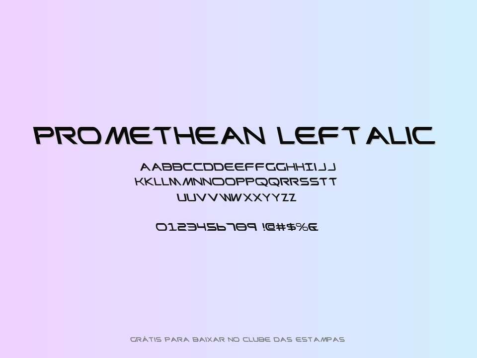 Fonte Promethean Leftalic Grátis Para Baixar
