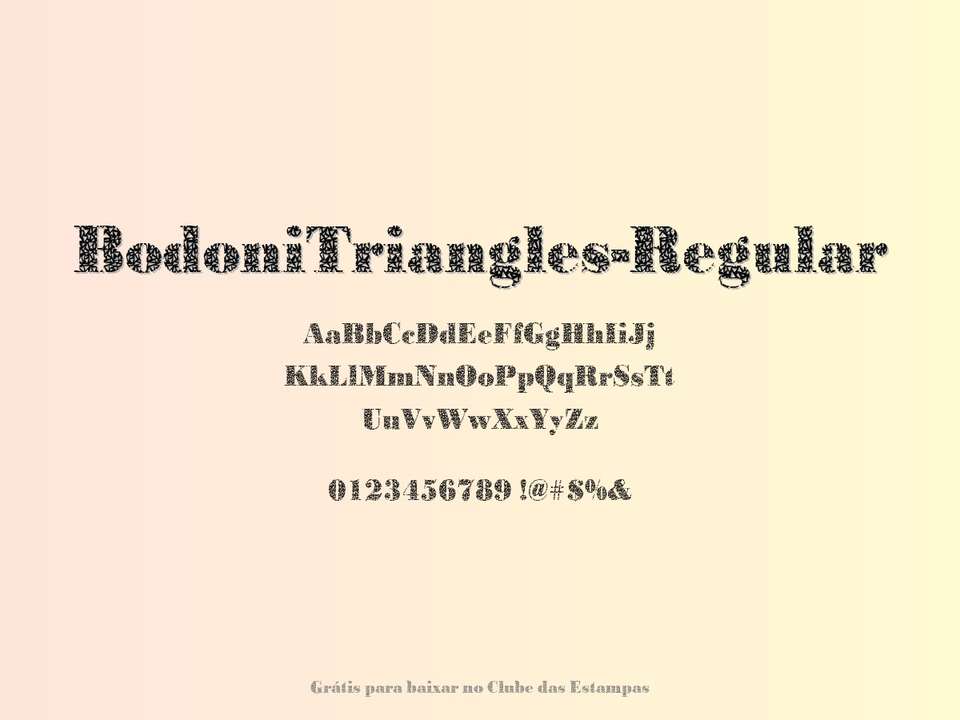 Fonte Bodonitriangles Regular Grátis Para Baixar
