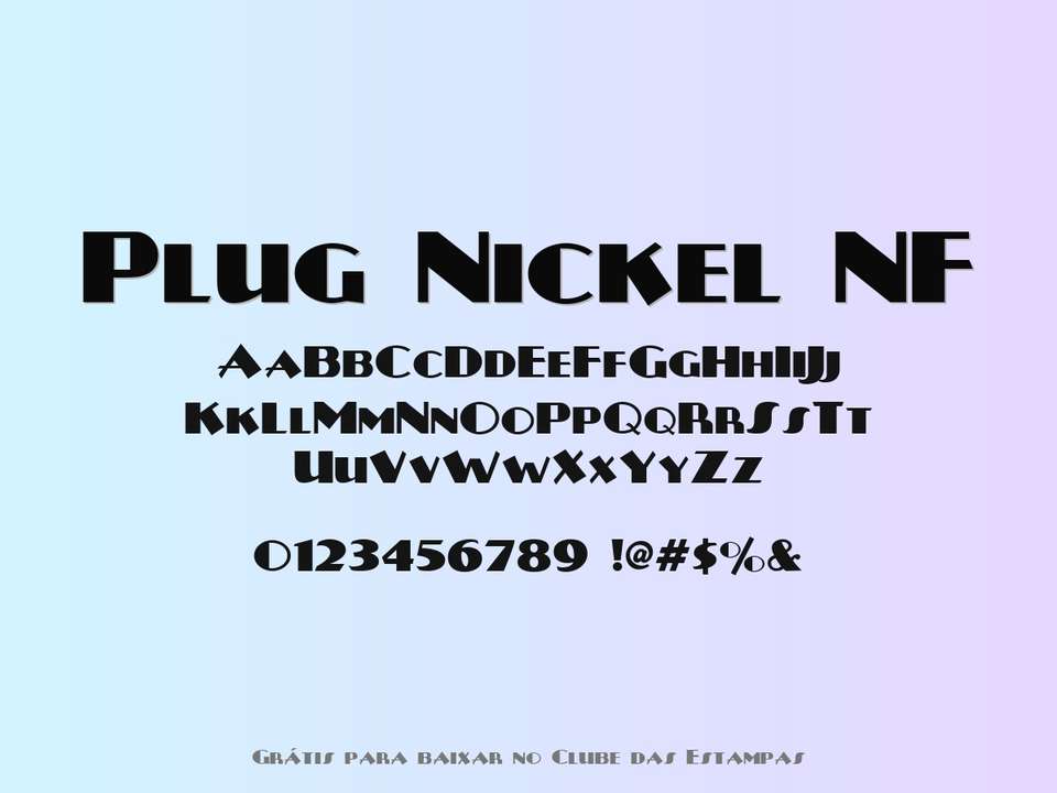 Fonte Plug Nickel Nf Grátis Para Baixar