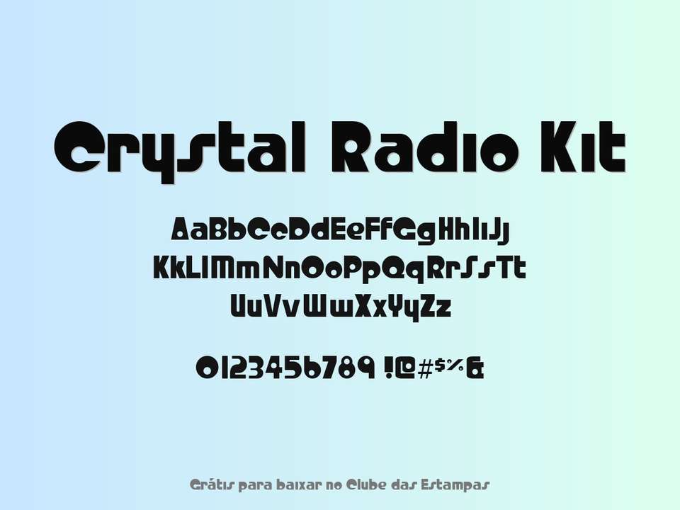 Fonte Crystal Radio Kit Grátis Para Baixar