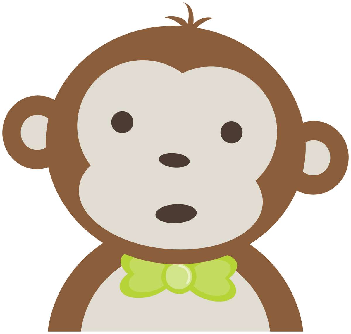 Elemento Macaco Cufe Fofo Fofa Png (38)