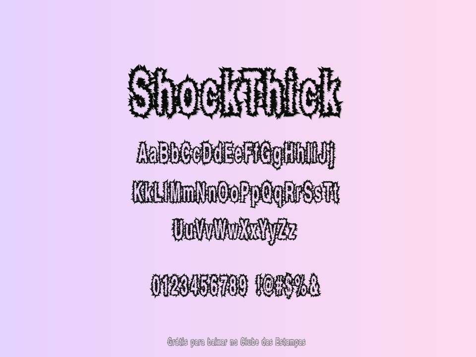 Fonte Shockthick Grátis Para Baixar