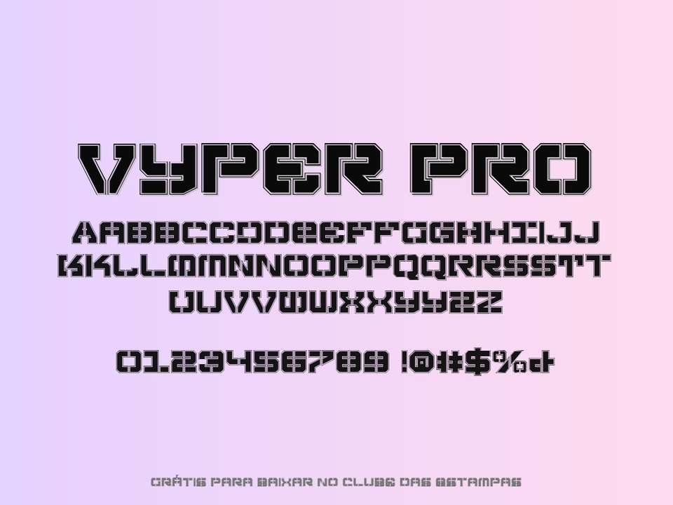 Fonte Vyper Pro Grátis Para Baixar