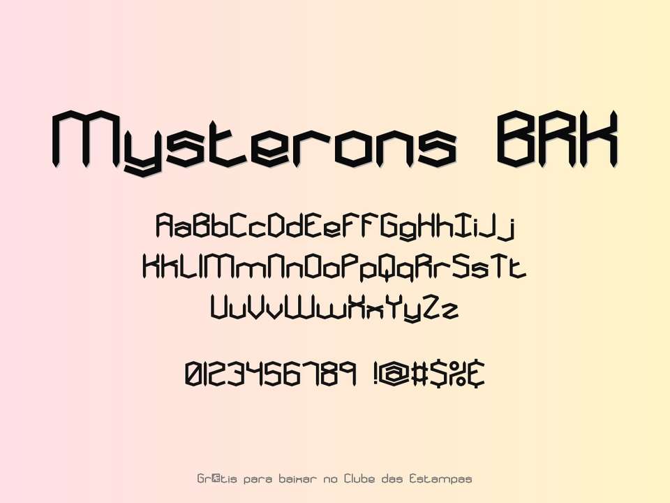 Fonte Mysterons Brk Grátis Para Baixar