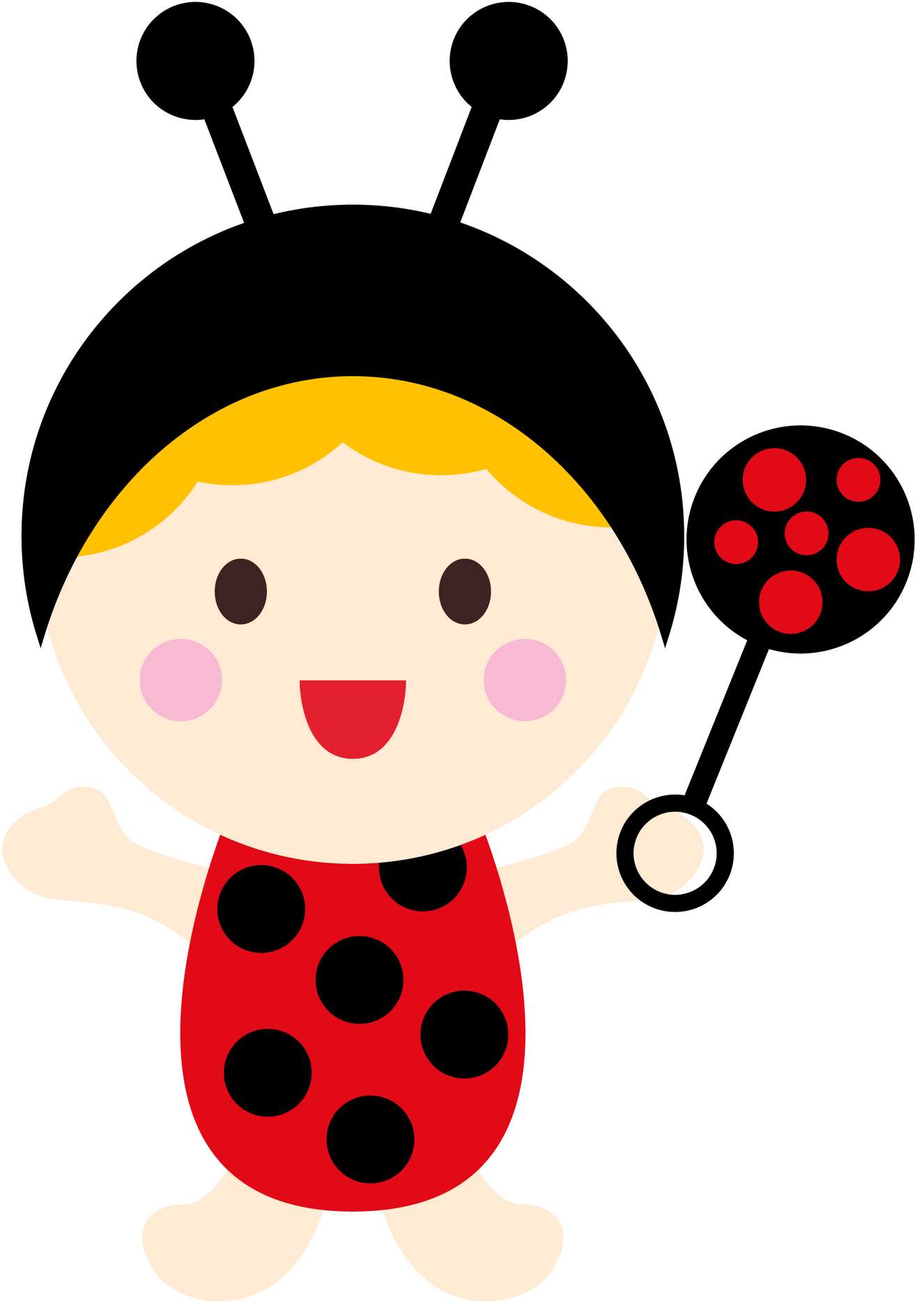 Elemento Joaninha Fofa Cute Png (56)
