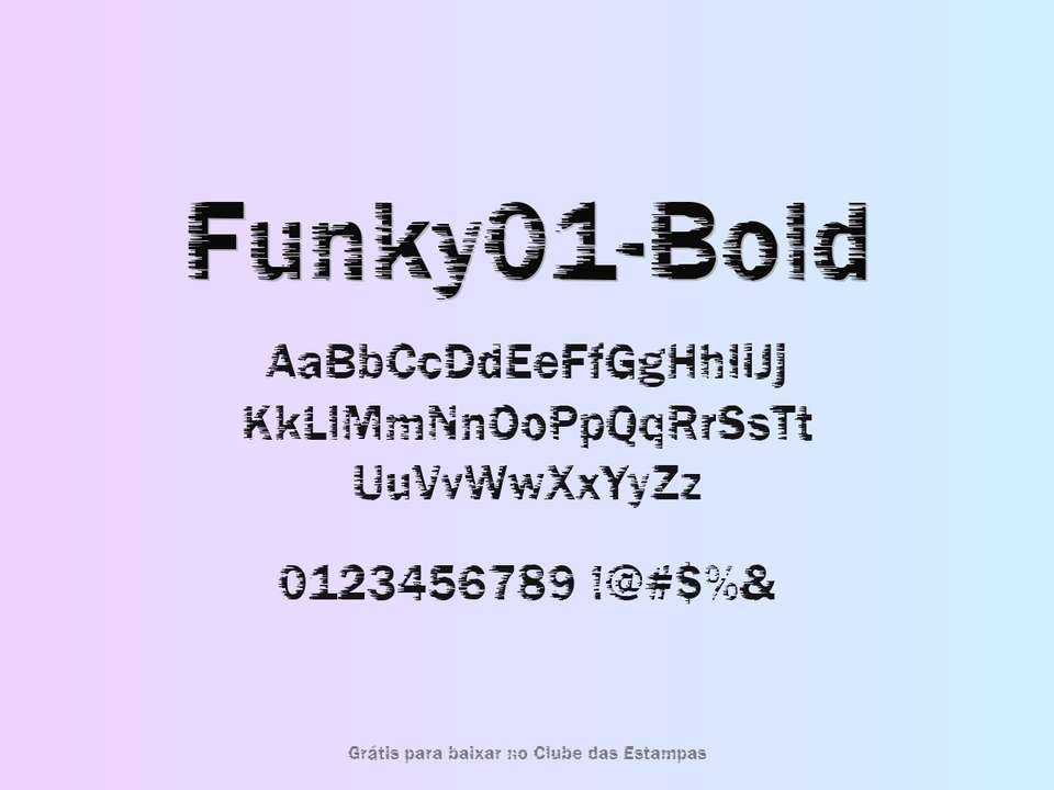 Fonte Funky01 Bold Grátis Para Baixar