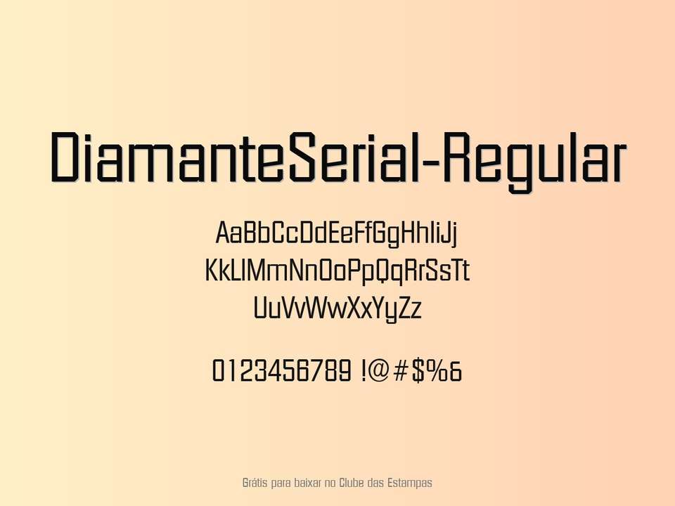 Fonte Diamanteserial Regular Grátis Para Baixar