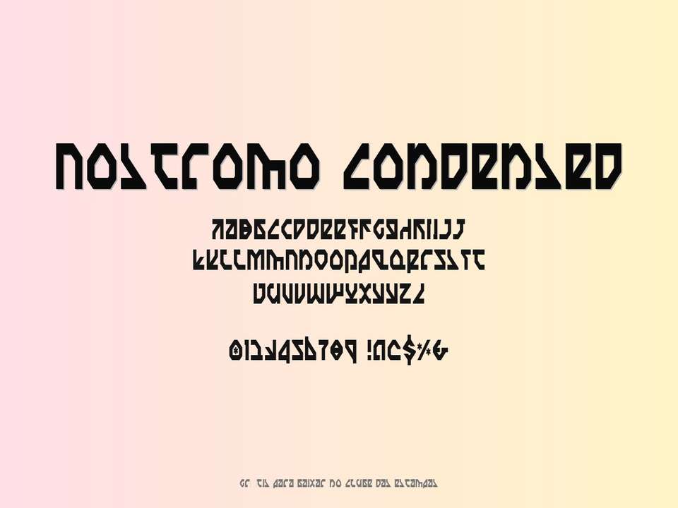 Fonte Nostromo Condensed Grátis Para Baixar