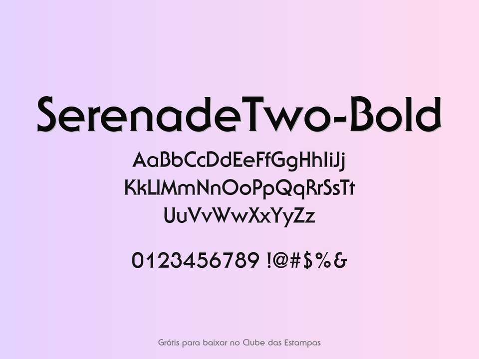 Fonte Serenadetwo Bold Grátis Para Baixar