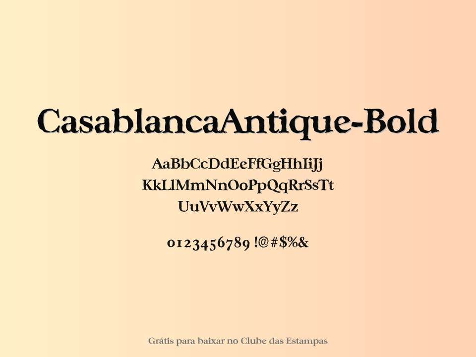 Fonte Casablancaantique Bold Grátis Para Baixar