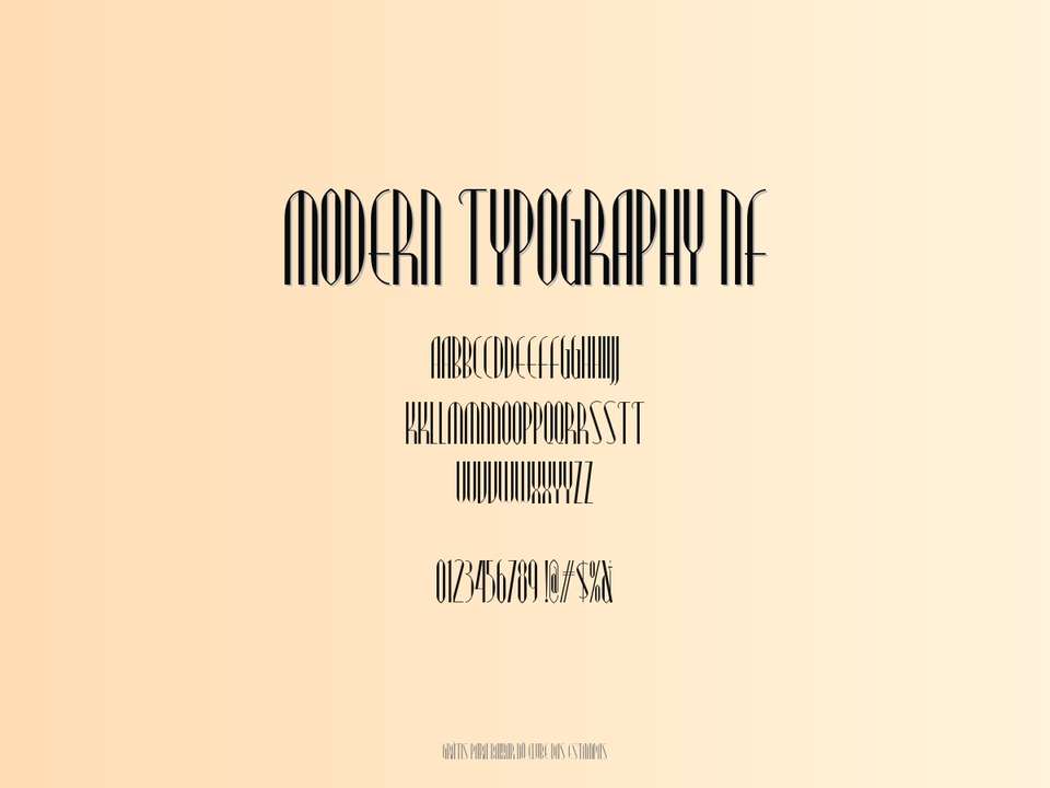 Fonte Modern Typography Nf Grátis Para Baixar