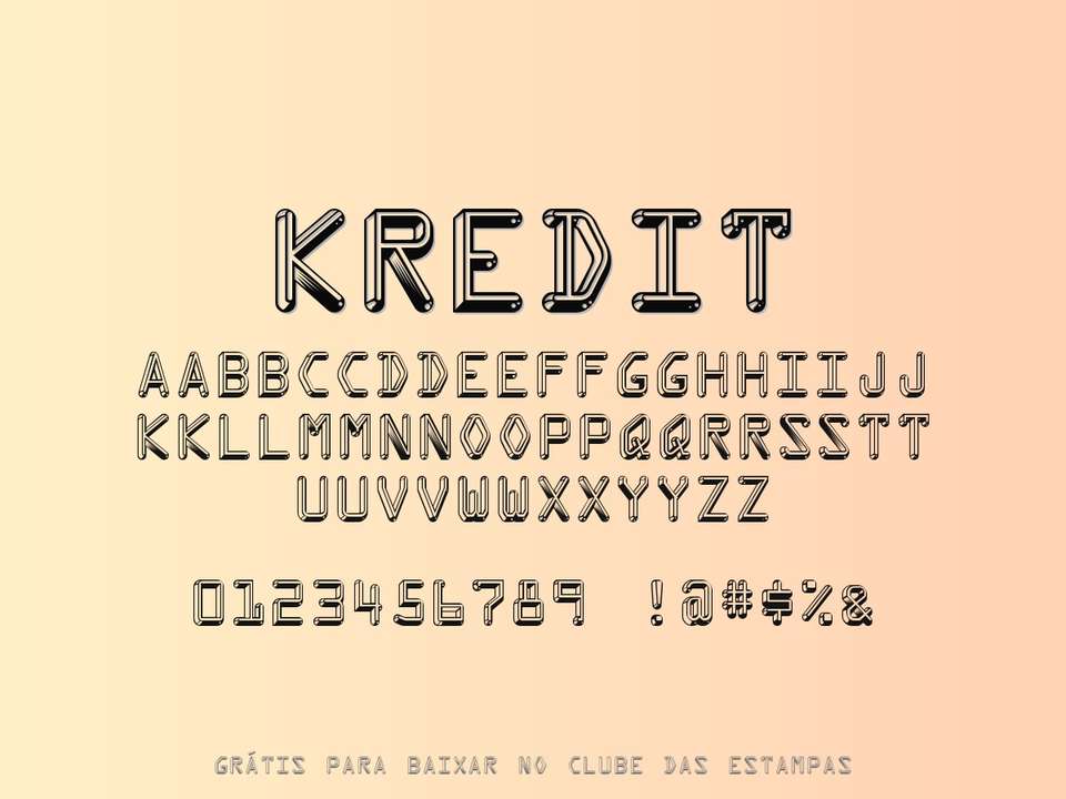 Fonte Kredit Grátis Para Baixar