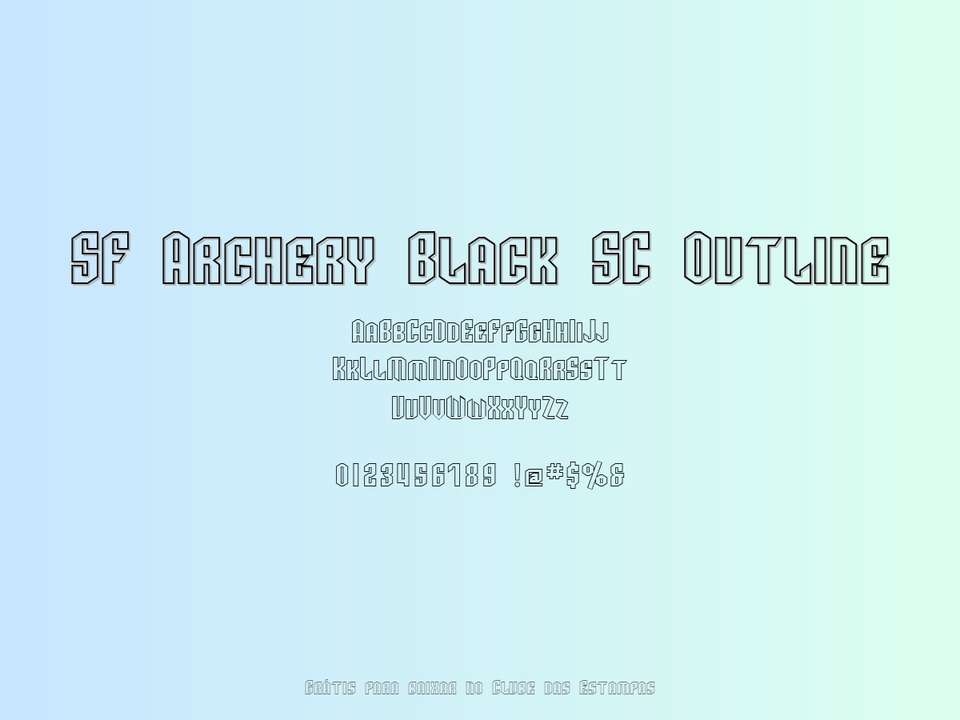 Fonte Sf Archery Black Sc Outline Grátis Para Baixar