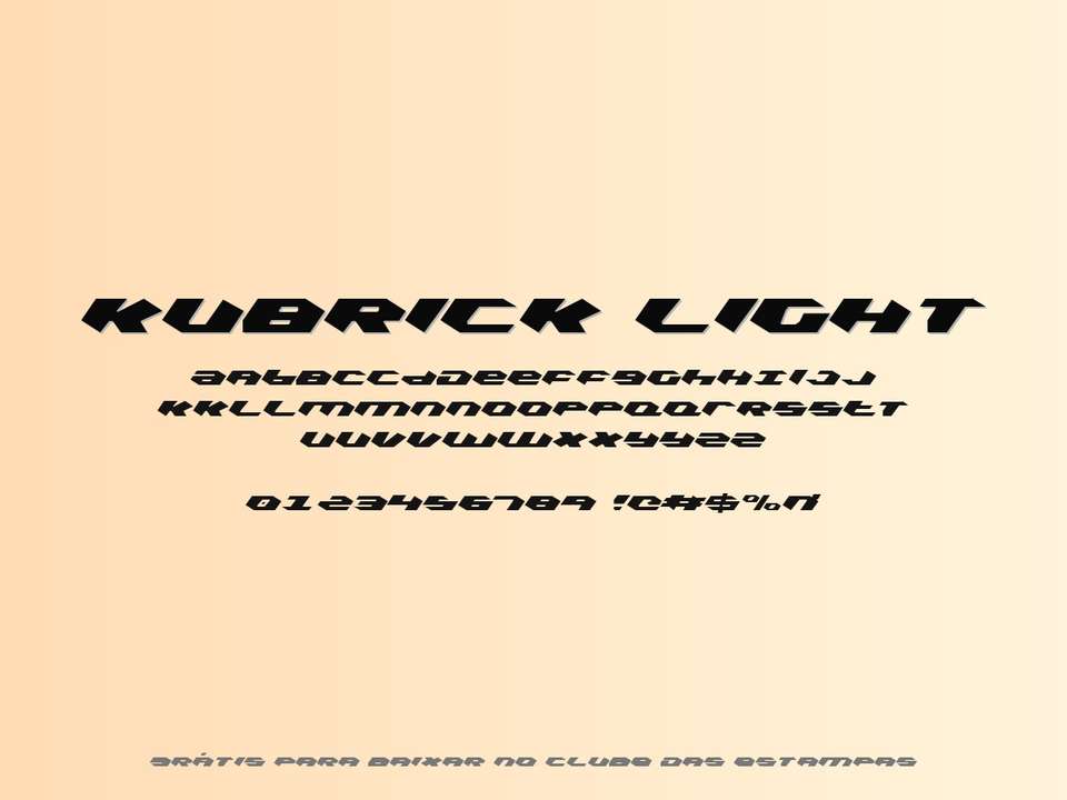 Fonte Kubrick Light Grátis Para Baixar