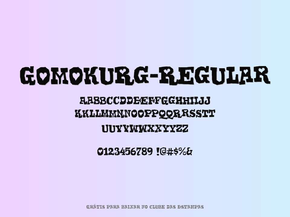Fonte Gomokurg Regular Grátis Para Baixar