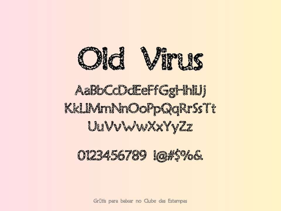 Fonte Old Virus Grátis Para Baixar