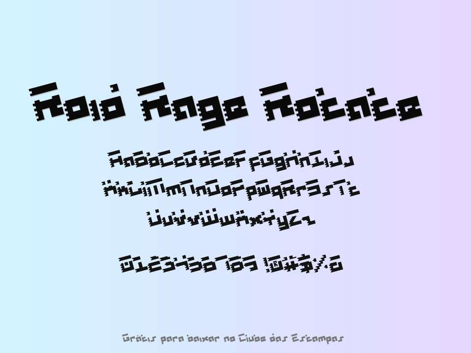 Fonte Roid Rage Rotate Grátis Para Baixar