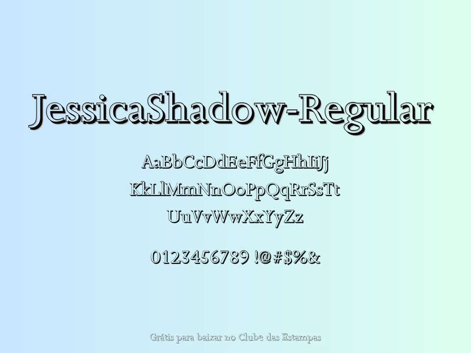 Fonte Jessicashadow Regular Grátis Para Baixar