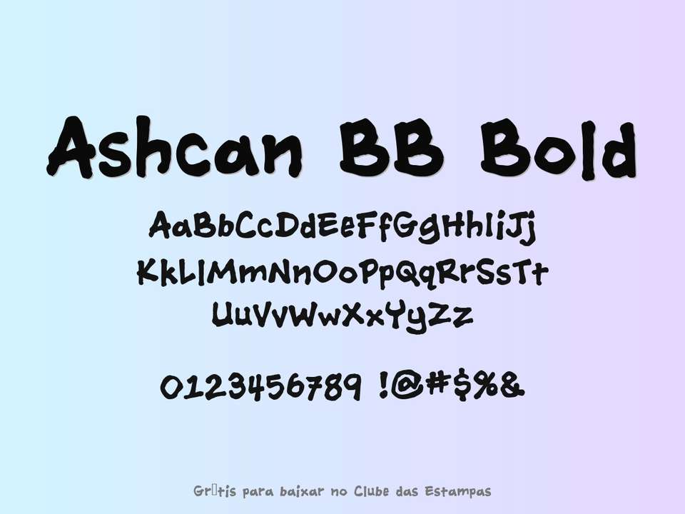 Fonte Ashcan Bb Bold Grátis Para Baixar