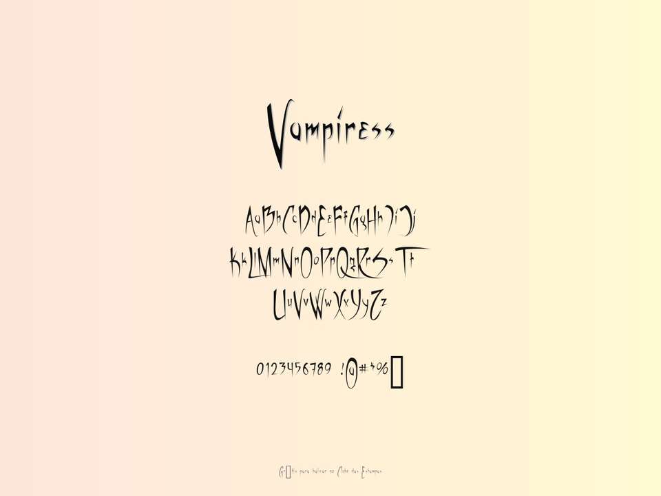 Fonte Vampiress Grátis Para Baixar