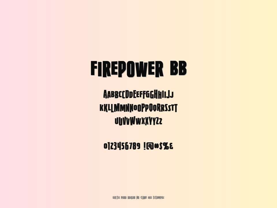 Fonte Firepower Bb Grátis Para Baixar