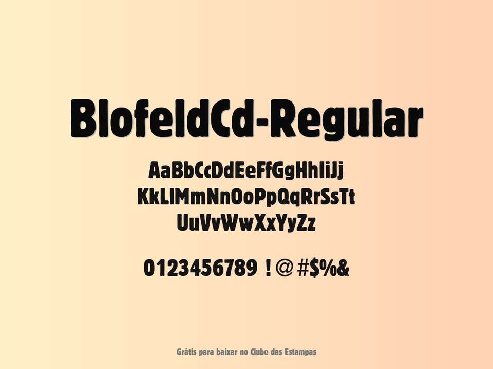 Fonte Blofeldcd Regular Grátis Para Baixar