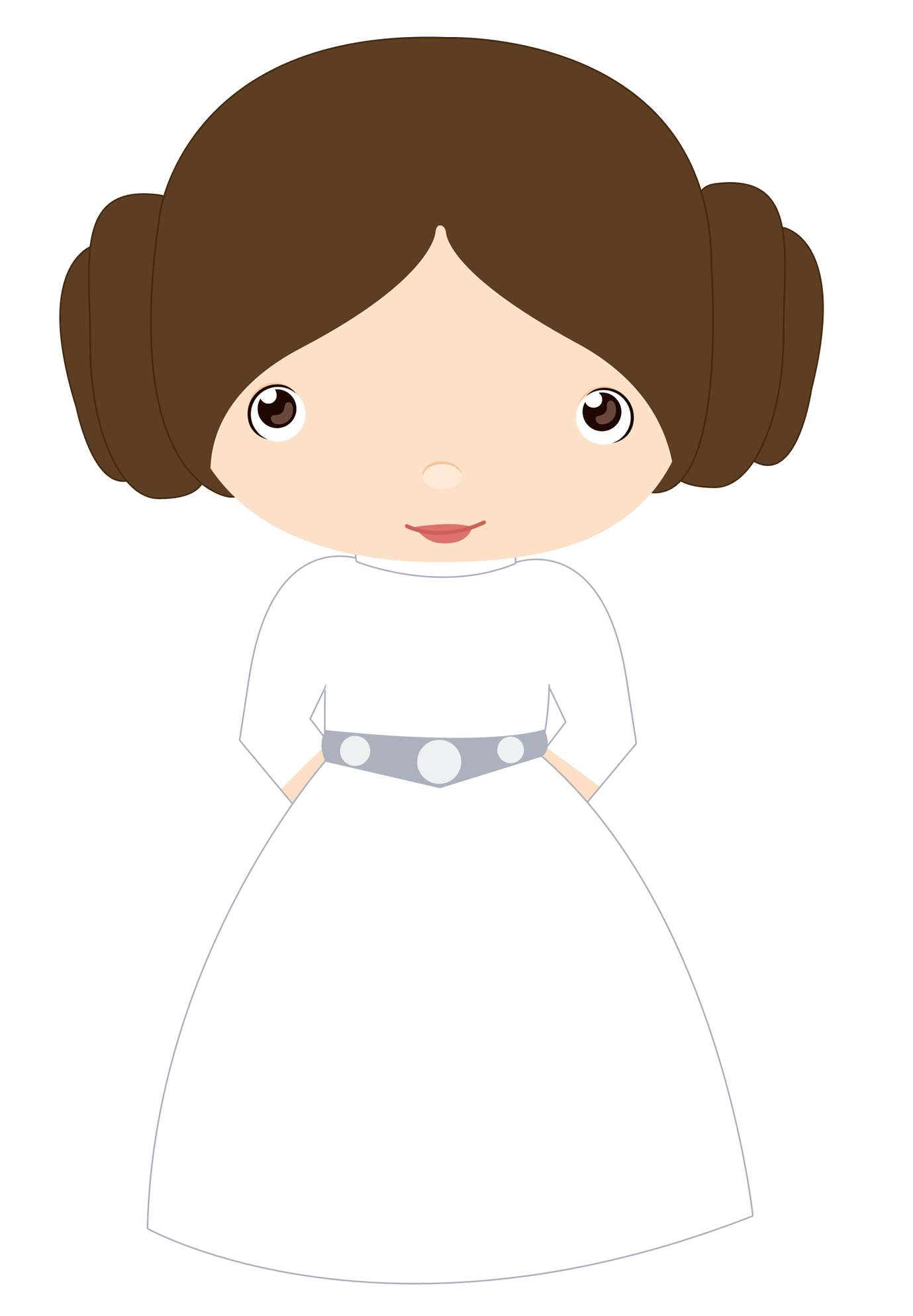 Menina De Vestido Branco Personagem Png Grátis Para Baixar