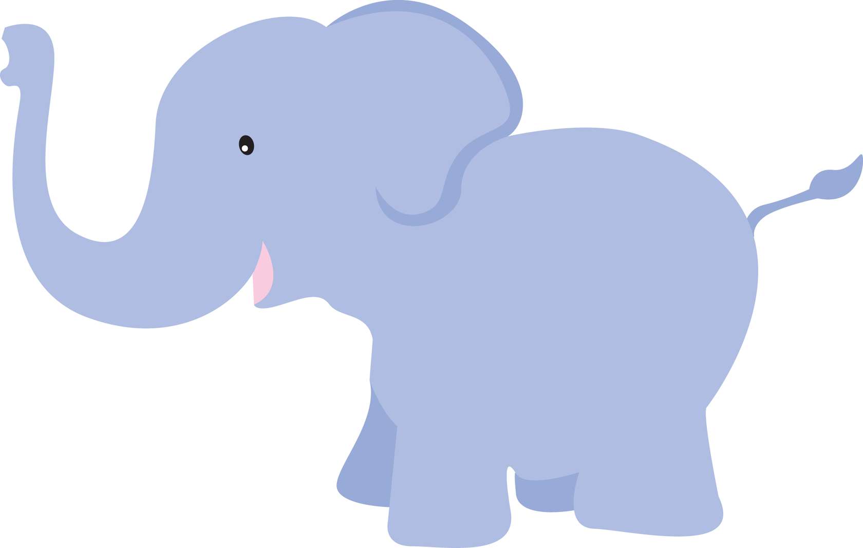 Elefante Desenho Cartoon Azul Animais Png Grátis Para Baixar