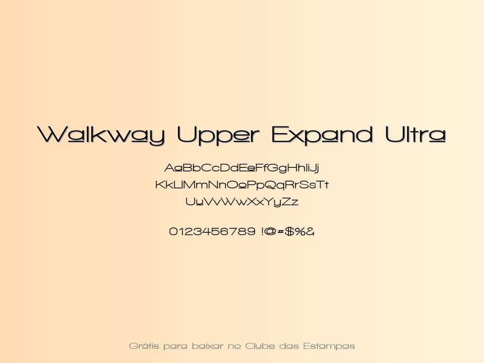 Fonte Walkway Upper Expand Ultra Grátis Para Baixar