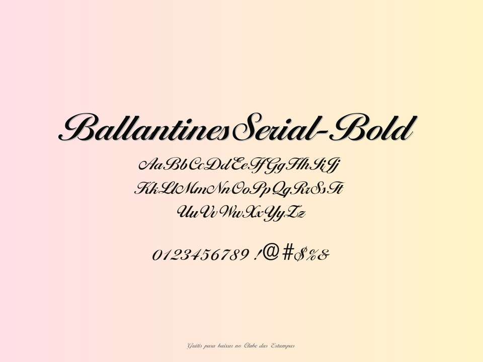 Fonte Ballantinesserial Bold Grátis Para Baixar