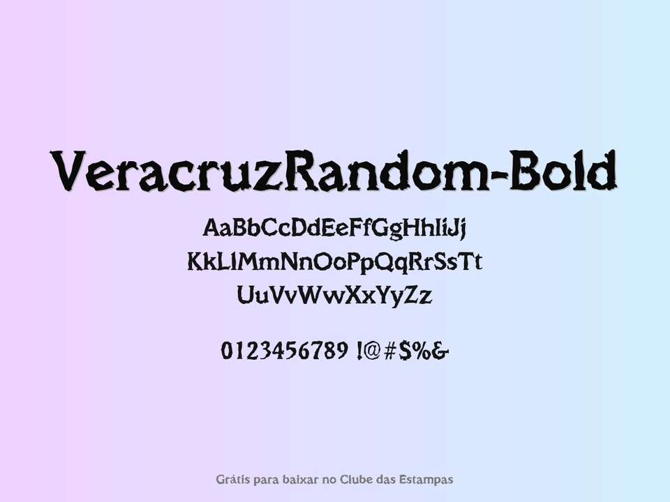 Fonte Veracruzrandom Bold Grátis Para Baixar