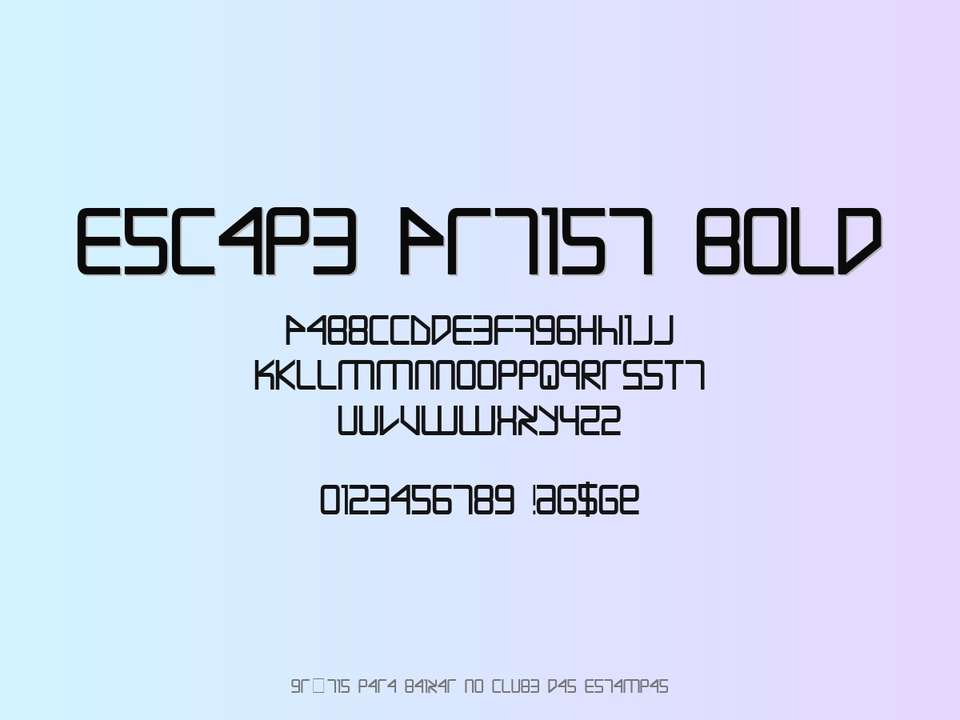 Fonte Escape Artist Bold Grátis Para Baixar