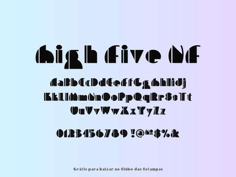 Fonte High Five Nf Grátis Para Baixar