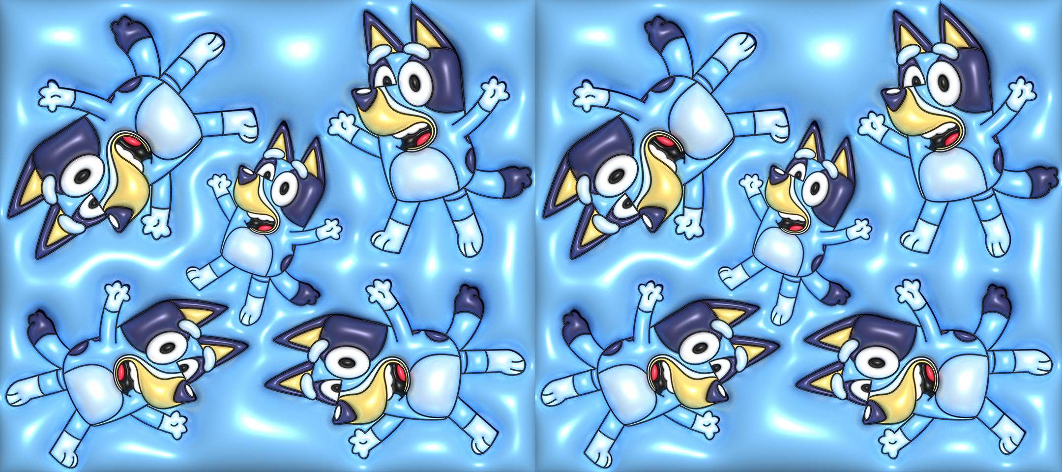 Cachorro Desenho Animado Azul E Branco Desenho Animado Png Arte Para Caneca Grátis Pra Baixar