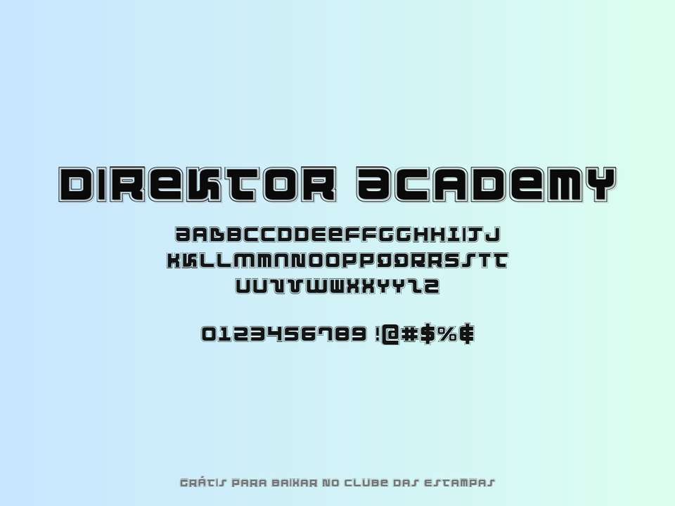 Fonte Direktor Academy Grátis Para Baixar