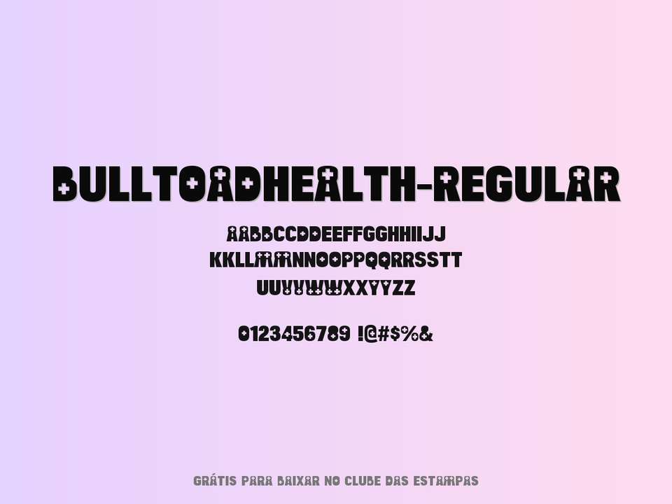 Fonte Bulltoadhealth Regular Grátis Para Baixar