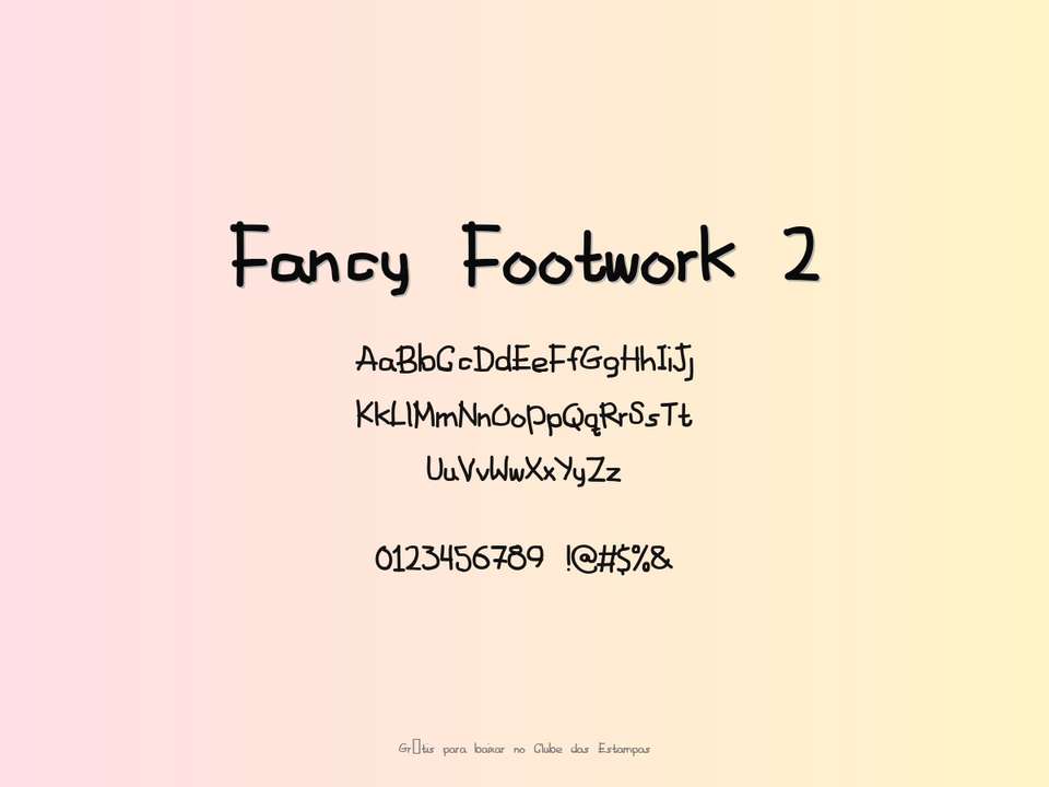 Fonte Fancy Footwork 2 Grátis Para Baixar