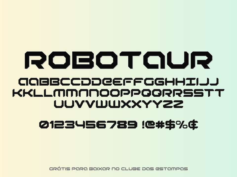 Fonte Robotaur Grátis Para Baixar