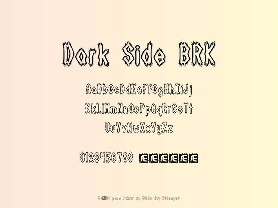 Fonte Dark Side Brk Grátis Para Baixar