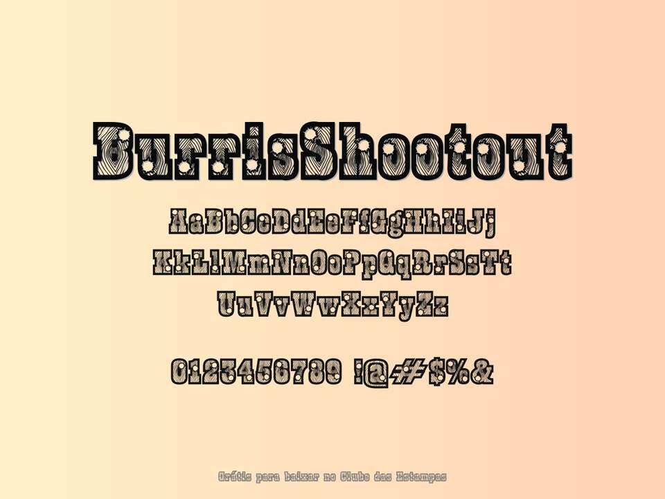 Fonte Burrisshootout Grátis Para Baixar
