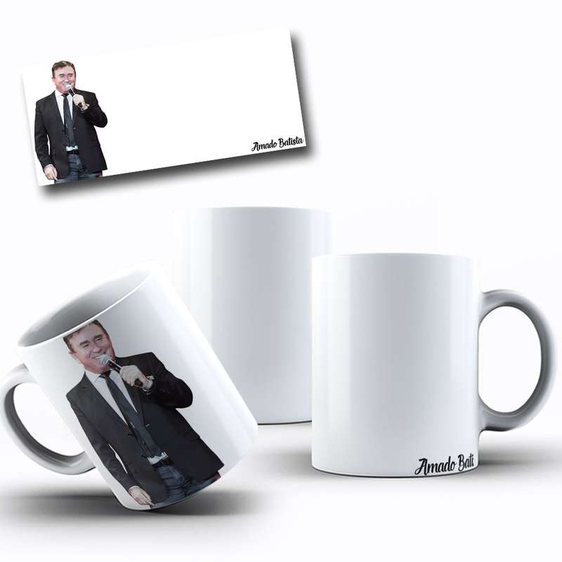 Arte Para Caneca Amado Batista Cantor 2