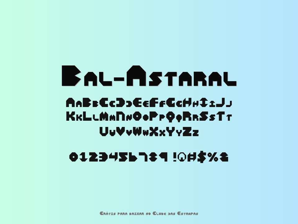 Fonte Bal Astaral Grátis Para Baixar