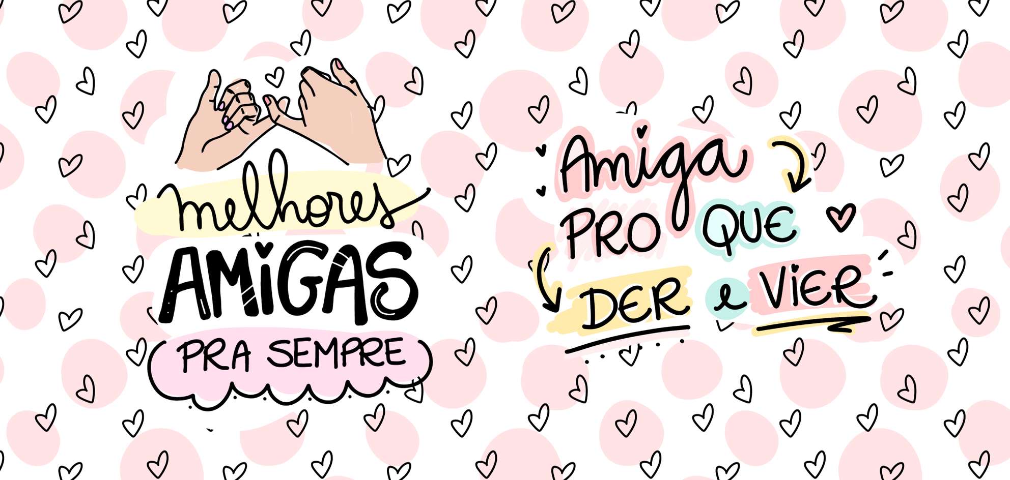 Melhores Amigas Pra Sempre Ilustração De Amizade Amizade Png Arte Para Caneca Grátis Pra Baixar